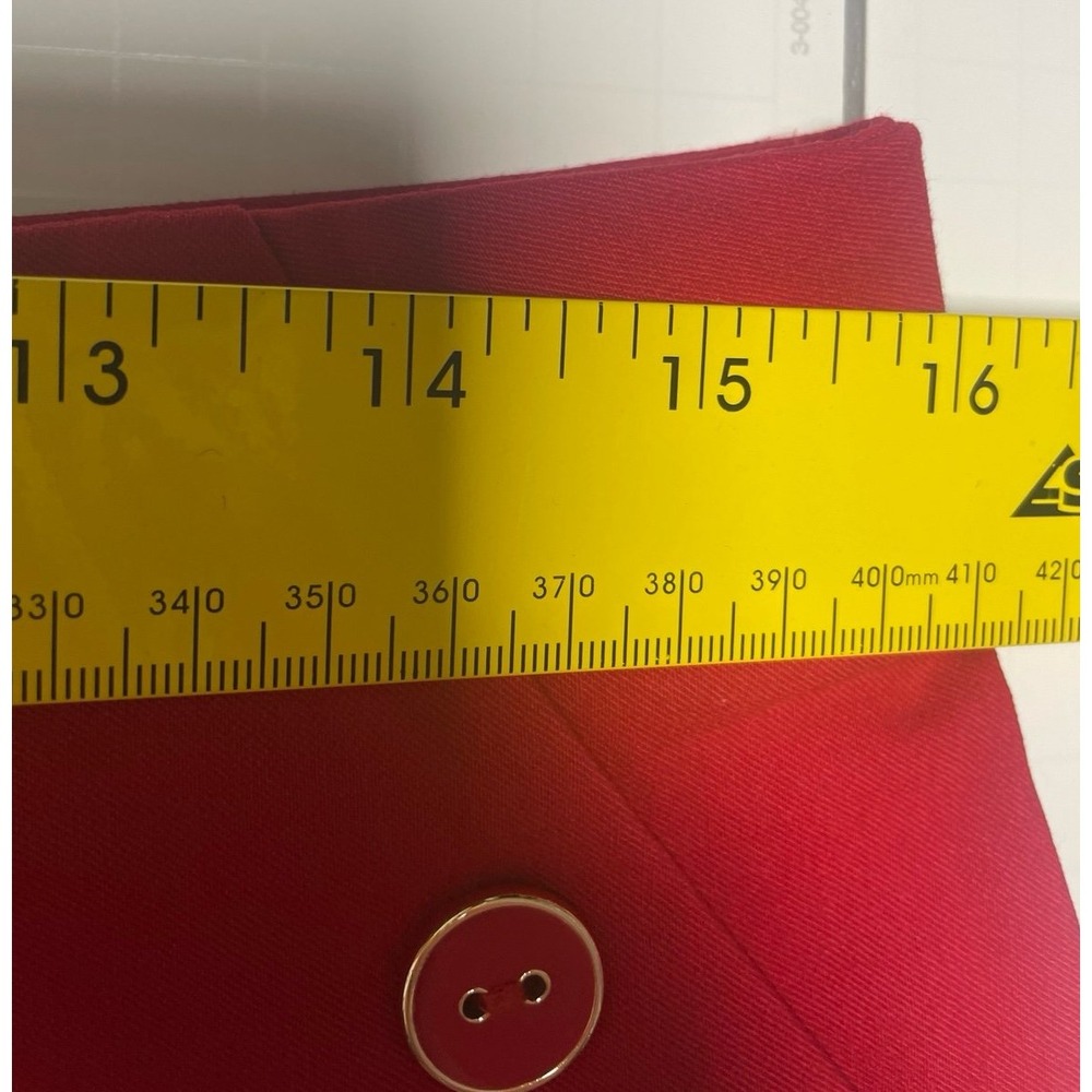 Rafaella Elegant Red Button-Detail Skort‎ Women's Small - Picture 7 of 11